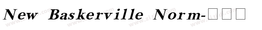 New Baskerville Norm字体转换